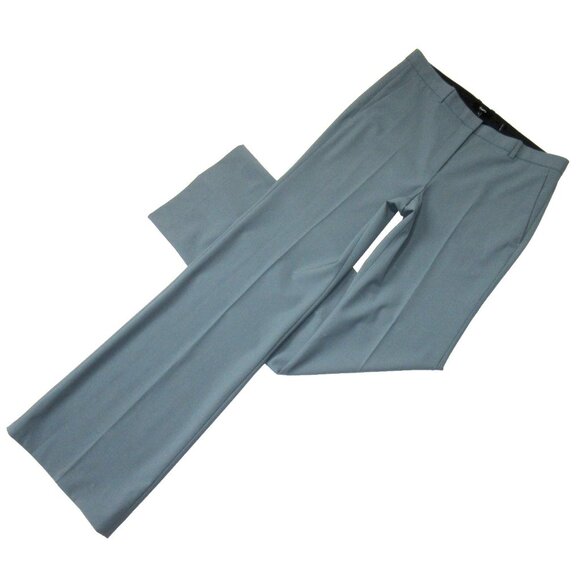 NWT THEORY Demitria in Blue Granite Traceable Wool Trouser Pants 10 x 35 ½ - Picture 1 of 5